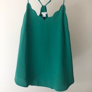 J Crew Scalloped Blouse